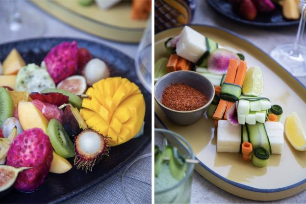 fresh appetizers with vibrant colors