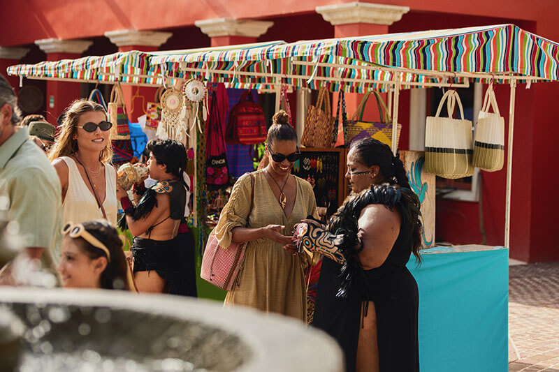 A Traditional Mexican Town Square