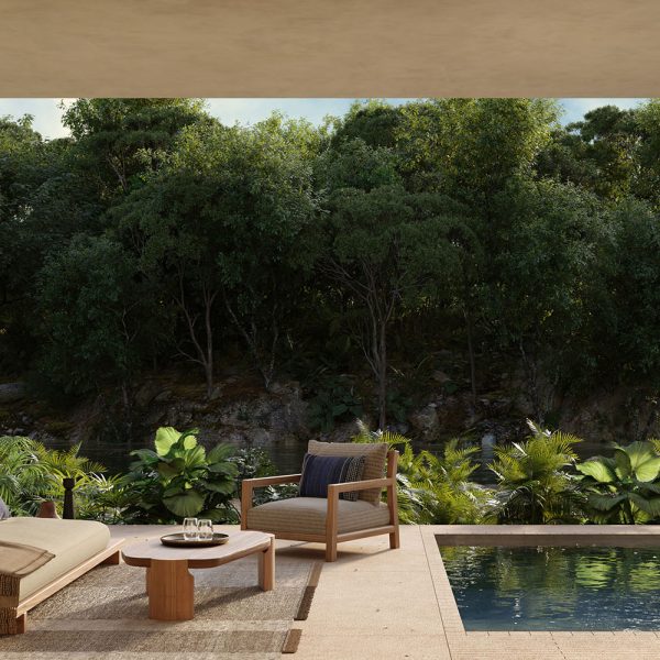 hotel suite terrace at alila mayakoba overlooks canal waters