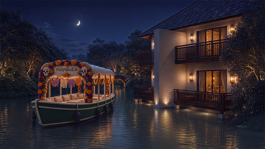 festive holiday boat cruises mayakoba canals